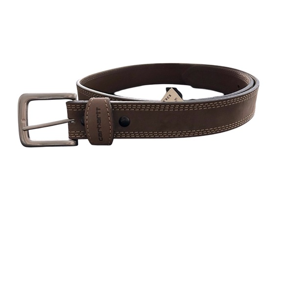 Carhartt Brown Leather Belt SZ 34 - Picture 5 of 5